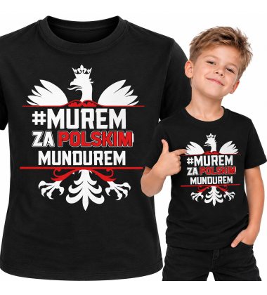 Koszulka dziecięca Patriotyczna   MUREM ZA POLSKIM MUNDUREM 5